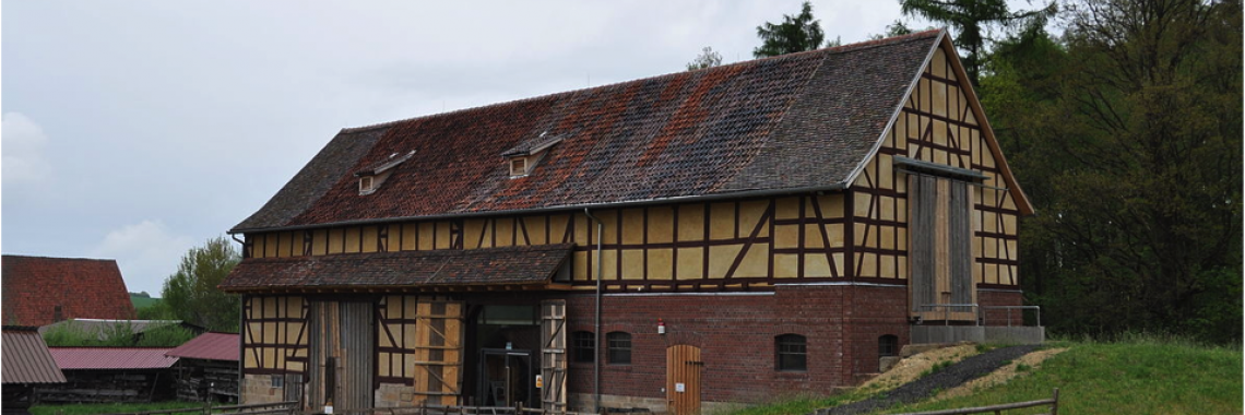 Stable in the Hessenpark open-air museum in Germany