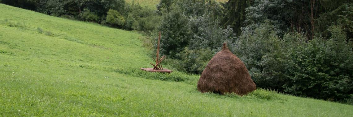 Hay making in Mala Fatra in Slovakia