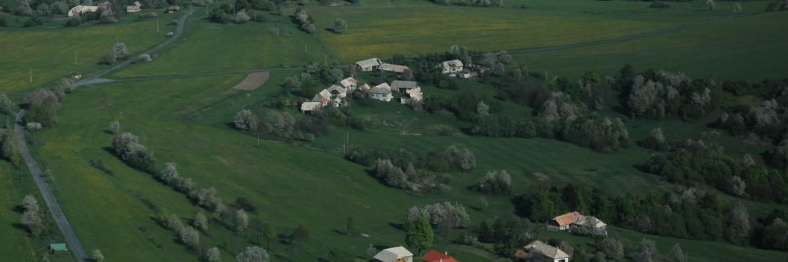 Farmland in Budina in Slovakia