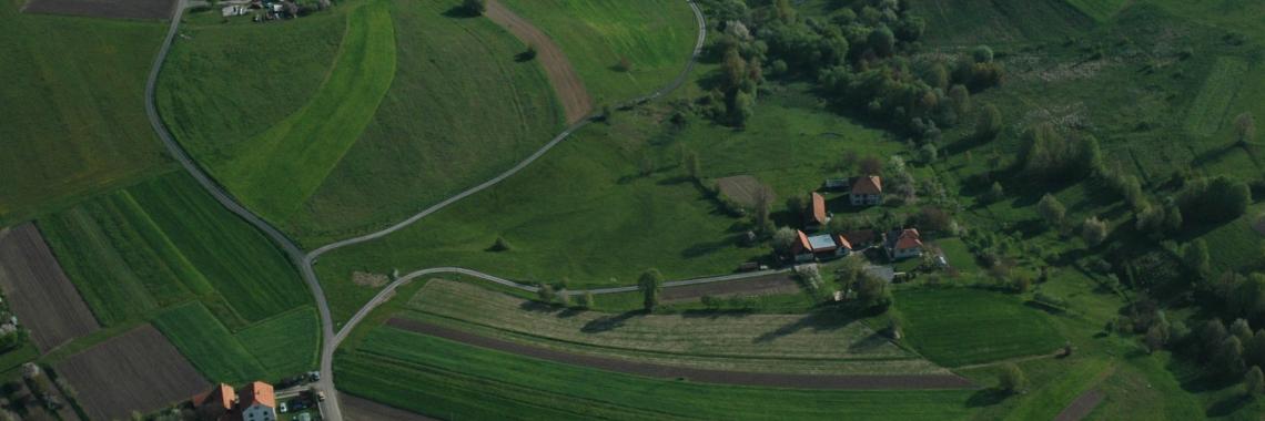 Farmland in Detva in Slovakia