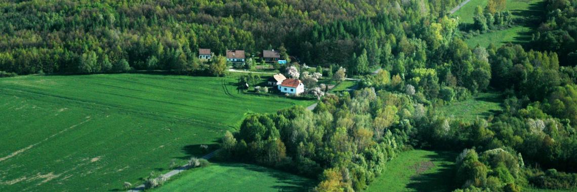 Farmland in Iviny in Slovakia