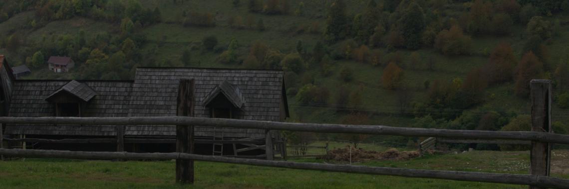 Terraced landscape in Hrinova in Slovakia