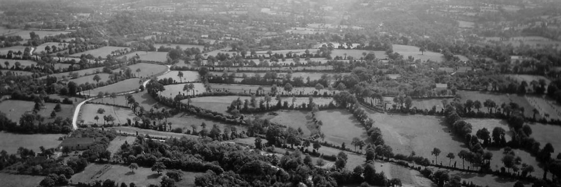 Bocage country at Cotentin Peninsula