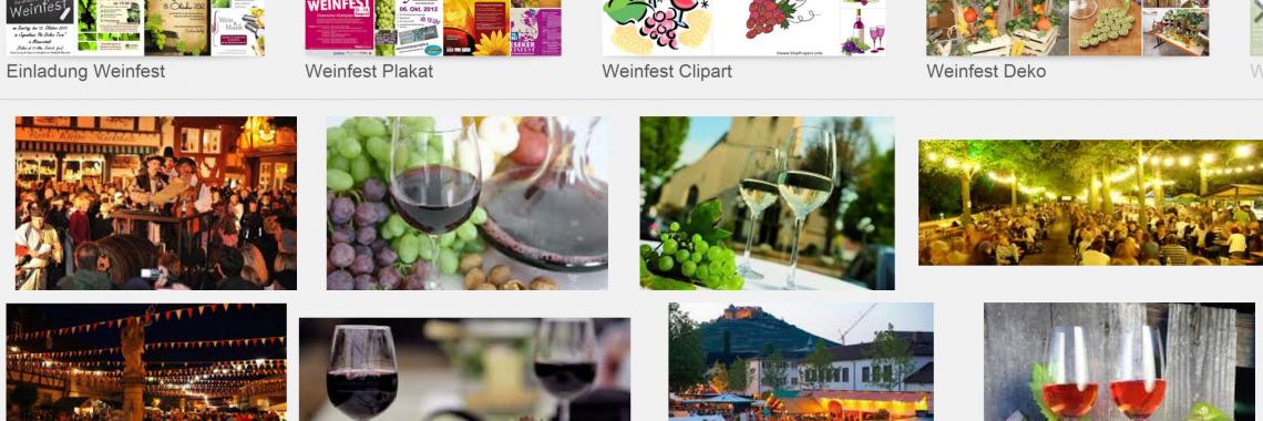 Many wine producing villages celebrate their own “Weinfest“and crown their own “Weinkönigin” (collage made by the A. KRUSE 2015 by fishing in the web).