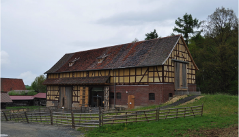 Stable in the Hessenpark open-air museum in Germany
